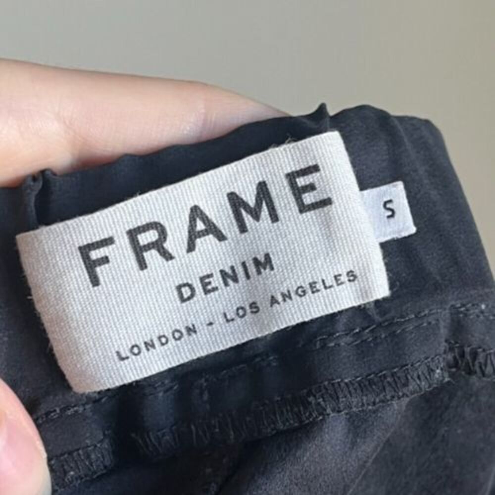 Frame Women's Flowy Drawstring Shorts In Black Si… - image 4